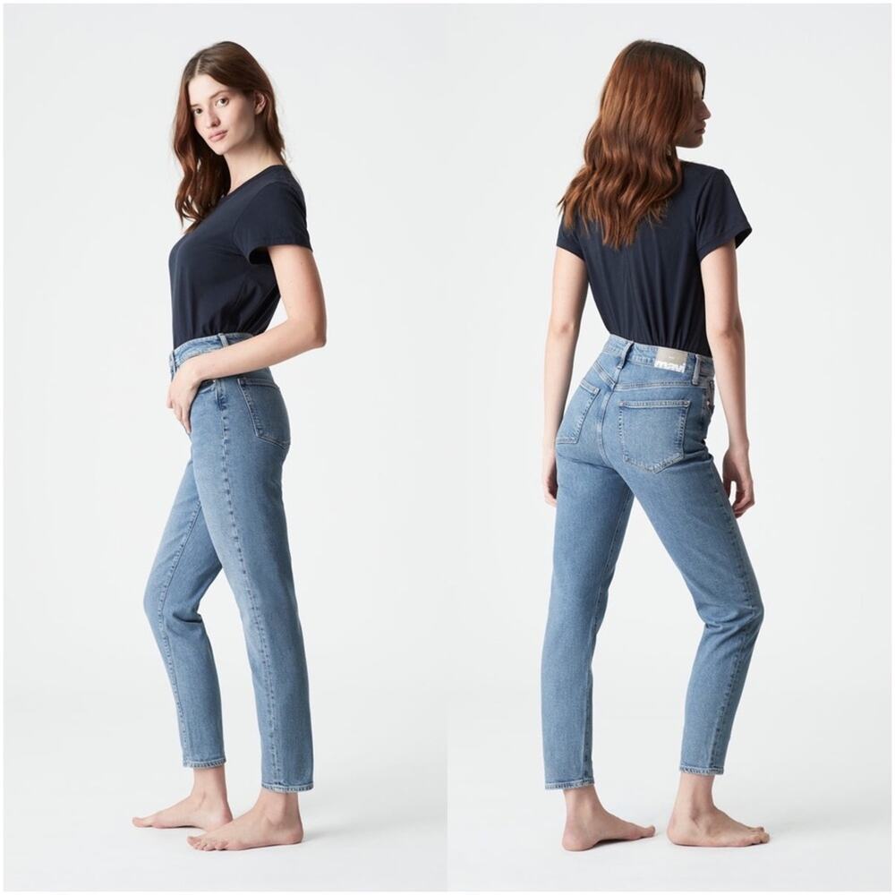 Mavi Gold STAR Iconic High Rise Mom Jean Indigo Blue